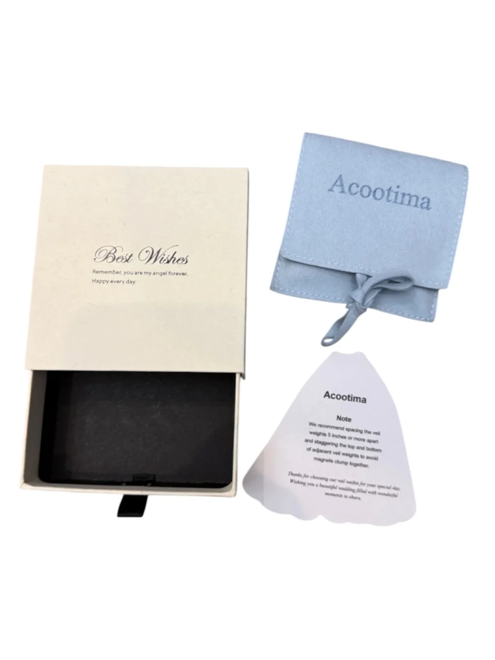 Acoolima 16 Pair Silver Pearl Magnetic Bridal Veil Weights Wedding